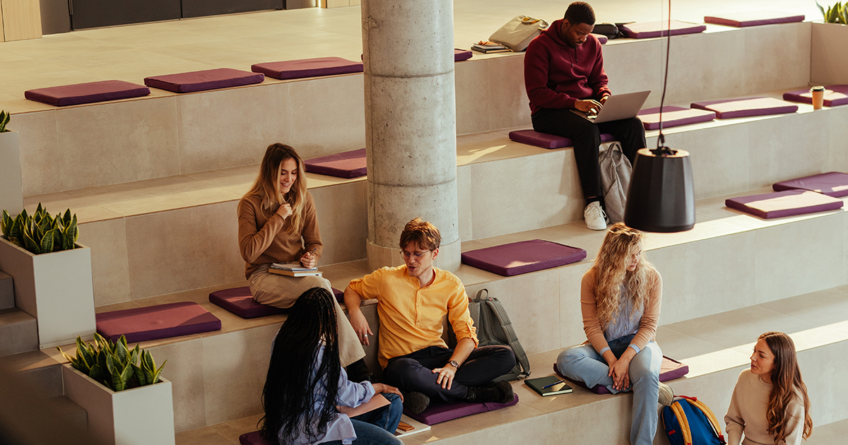 students in auditorium