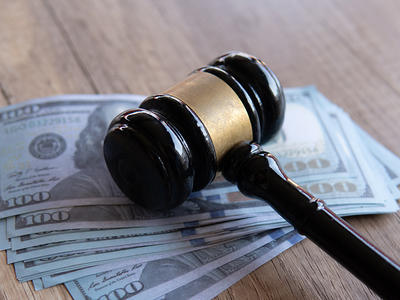 image of gavel and money