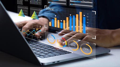 computer with data analysis 