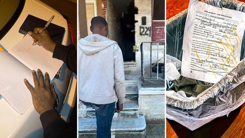 Three images representing the experience of people in New Jersey's Criminal Justice System