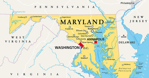 Map of Maryland